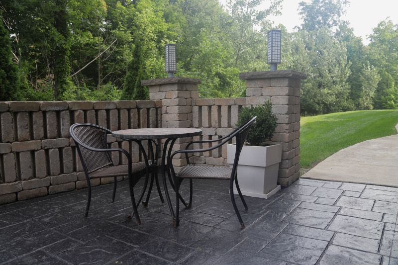Elegant stamped concrete design